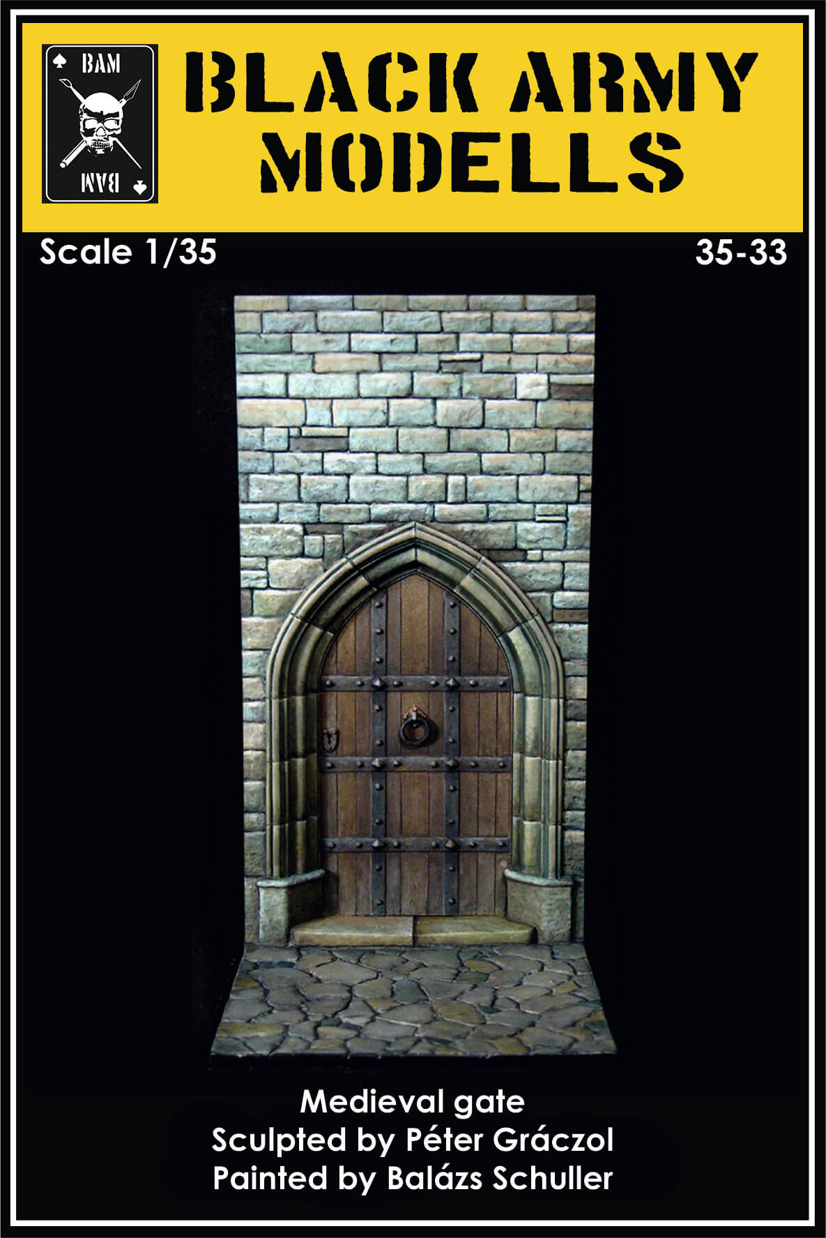 1687 NOS Verlinden 1/35 Medieval Castle Set No.1 Entrance Gate Section w/Walls 