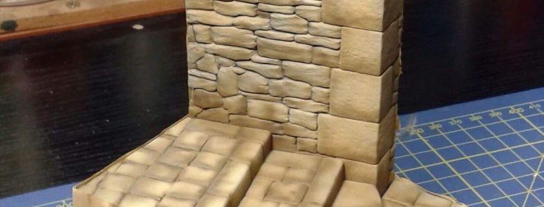 Medieval Italian stairs – in progress 20160720_173816