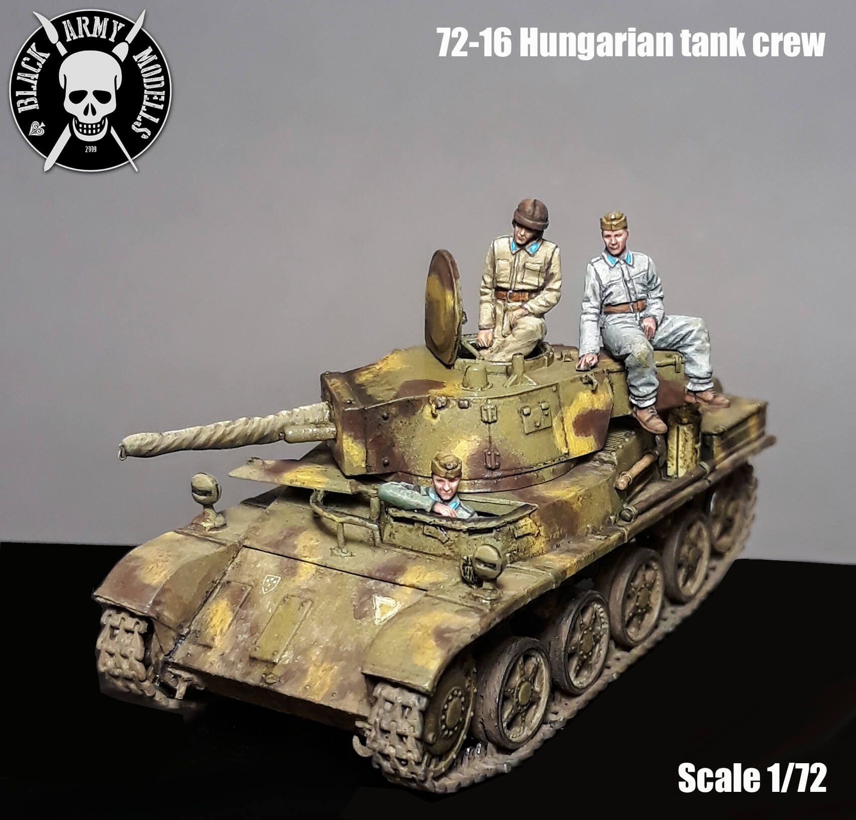 1/72 resin Black Army Modells Hungarian Tank crew WWII