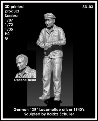 German Locomotive Driver 1940's - 1/35