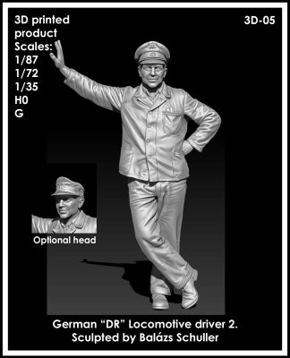 3D-05 German Locomotive Driver 2nd - 1/35